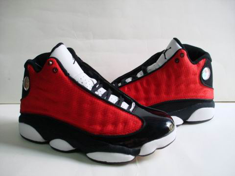 discount authentic air jordan 13 white black red shoes