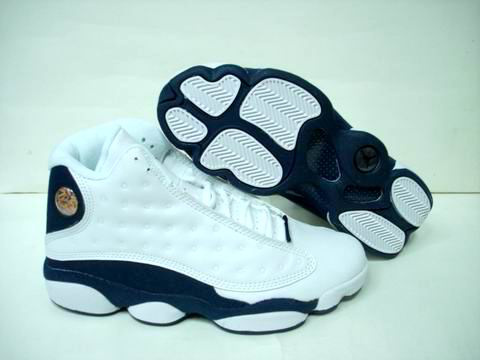 discount authentic air jordan 13 white blue shoes - Click Image to Close