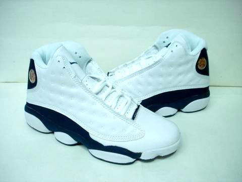 discount authentic air jordan 13 white blue shoes - Click Image to Close