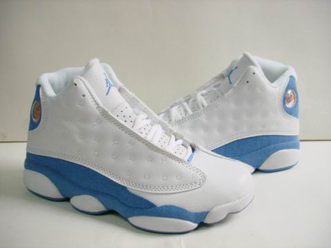 discount authentic air jordan 13 white light blue shoes - Click Image to Close