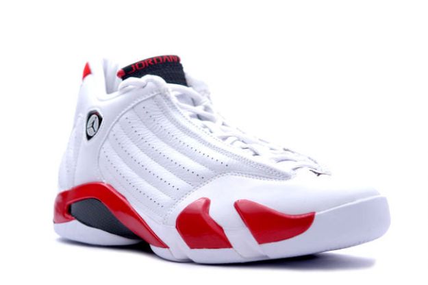 air jordan 14 white black vaarsity red shoes