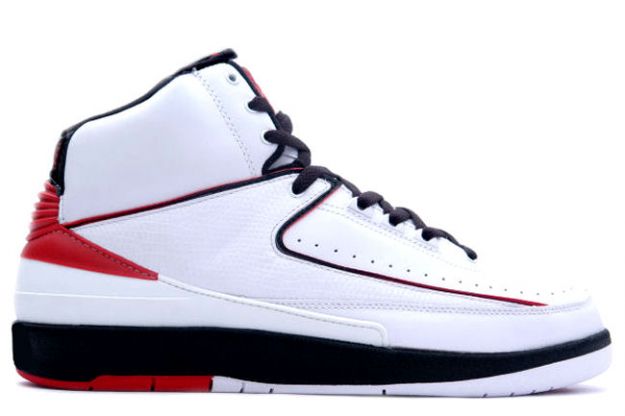 Cheap And Comfortable Air Jordan 2 White Varsity Red Black Shoes