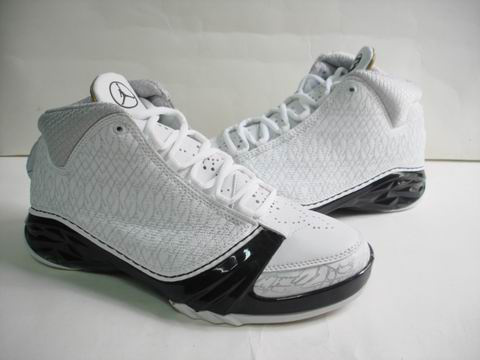 Air Jordan 23 White Grey Black Shoes