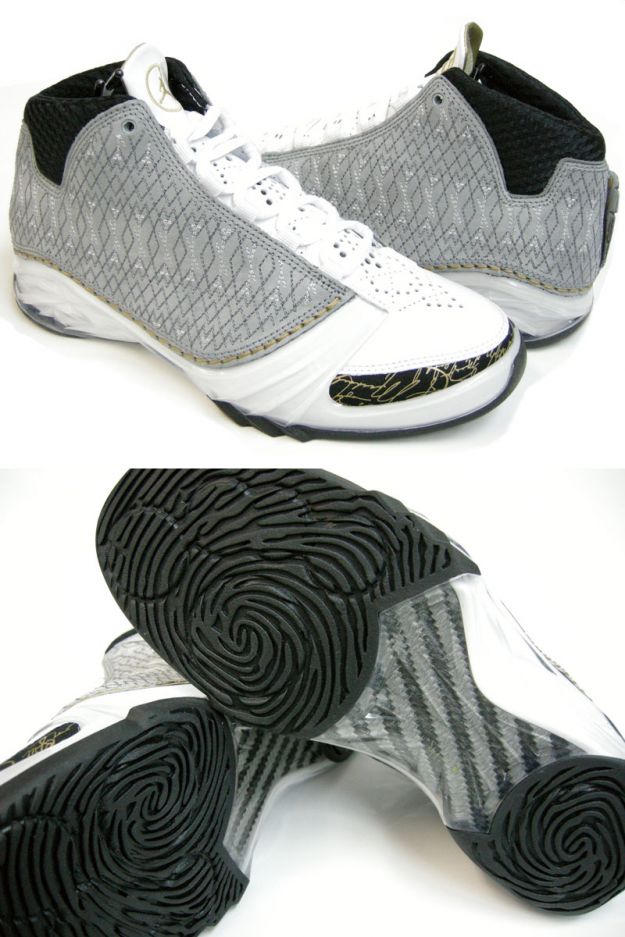 Air Jordan 23 White Stealth Black Metallic Gold Shoes - Click Image to Close