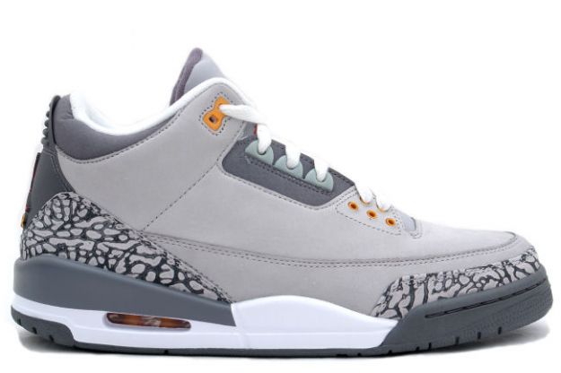 Original Jordan 3 Silver Sport Red Light Graphite Orange Peel Shoes - Click Image to Close