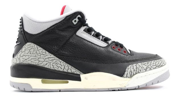 Original Jordan 3 Black Cement Grey Countdown Pack Shoes - Click Image to Close