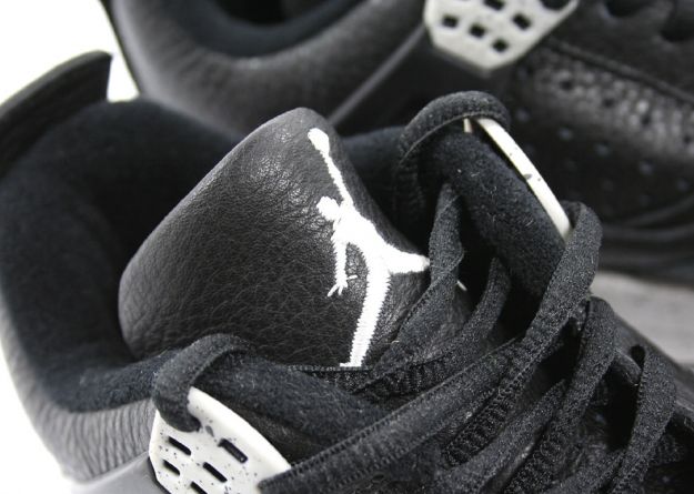 cheap authentic jordan 4 1999 black black cool grey shoes - Click Image to Close
