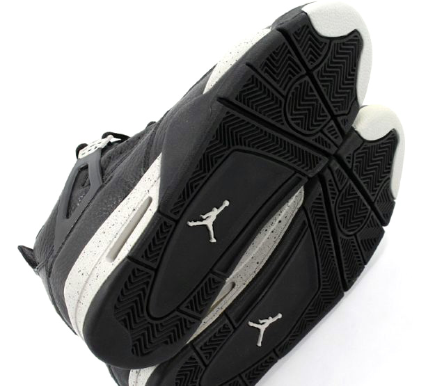 cheap authentic jordan 4 1999 black black cool grey shoes
