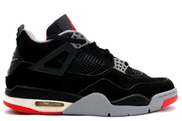 cheap authentic jordan 4 1999 black cement grey shoes