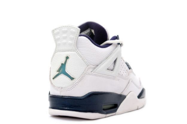 cheap authentic jordan 4 1999 white columbia blue midnight navy shoes - Click Image to Close