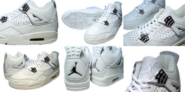 cheap authentic jordan 4 2000 white chrome shoes