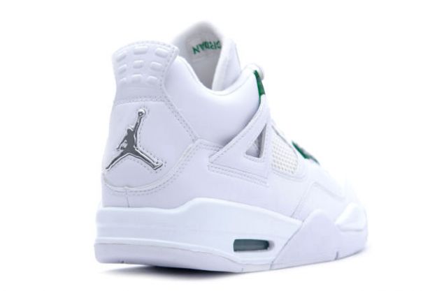 cheap authentic jordan 4 white chrome green shoes