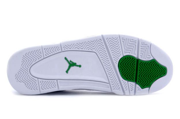 cheap authentic jordan 4 white chrome green shoes