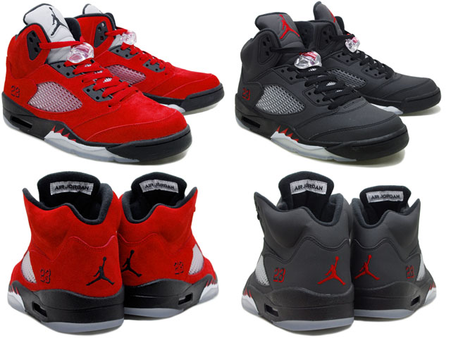 Cheap Air Jordan 5 Raging Bull Pack Varsity Red Black Package