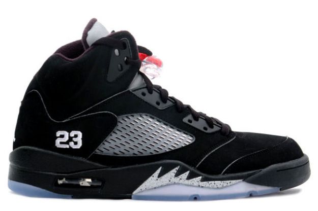 cheap and comfortable jordan 5 black metallic silver shoes