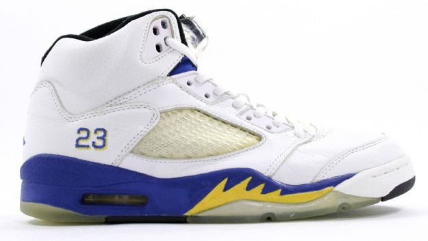 cheap and comfortable jordan 5 laney white varsity royal varsity maize shoes