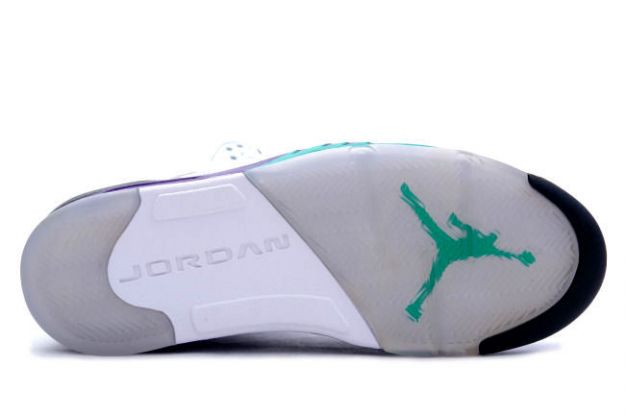 cheap and comfortable jordan 5 white grape ice new emerald shoes - Click Image to Close