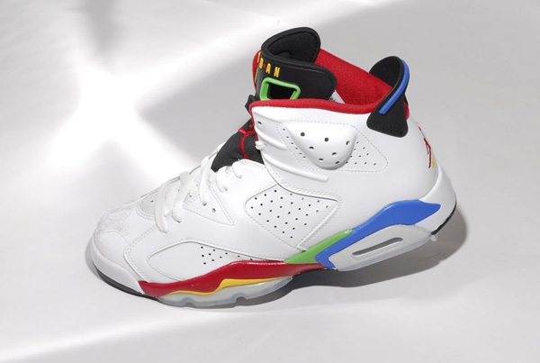 Hot-sale Air Jordan 6 Olympics Colors White Shoes