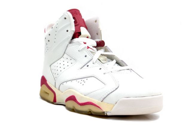 Original Air Jordan 6 Off White Maroon Shoes