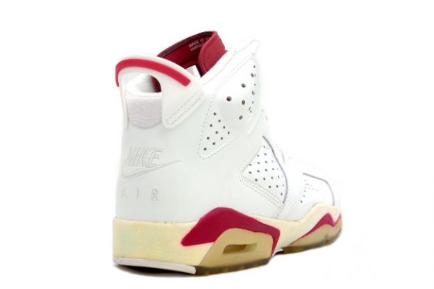 Original Air Jordan 6 Off White Maroon Shoes