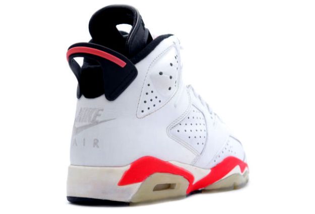 Original Air Jordan 6 White Infared Black Shoes - Click Image to Close