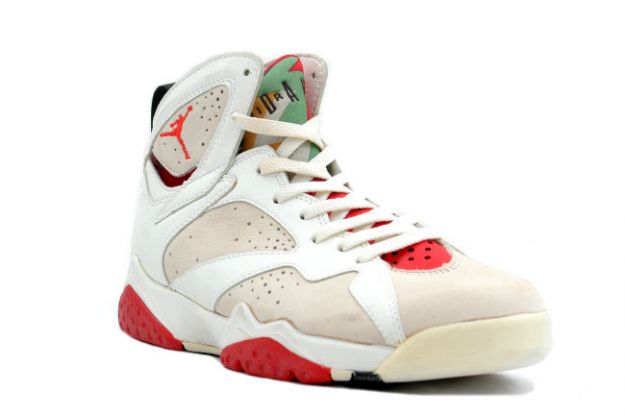 Cheap Original Jordan 7 Hare White Light Silver True Red Shoes