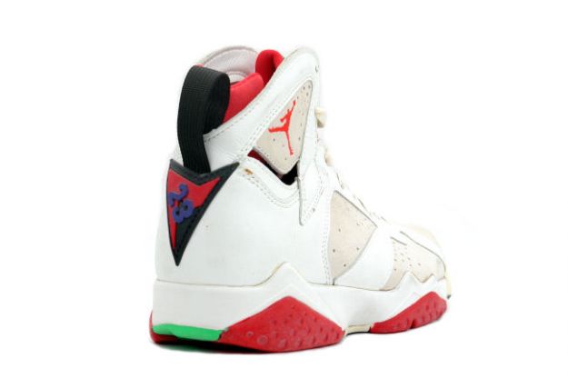 Cheap Original Jordan 7 Hare White Light Silver True Red Shoes