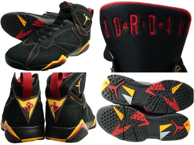 air jordan 7 retro black citrus varsity red shoes - Click Image to Close