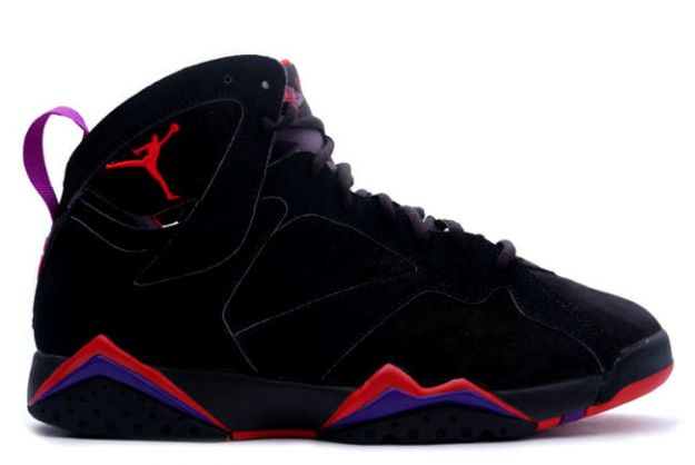 air jordan 7 retro black dark charcoal true red shoes - Click Image to Close