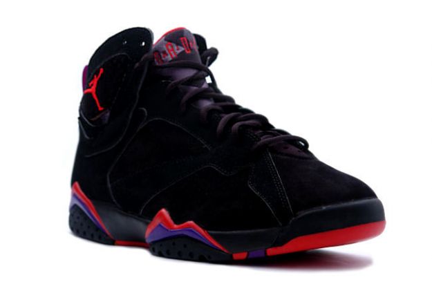 air jordan 7 retro black dark charcoal true red shoes - Click Image to Close