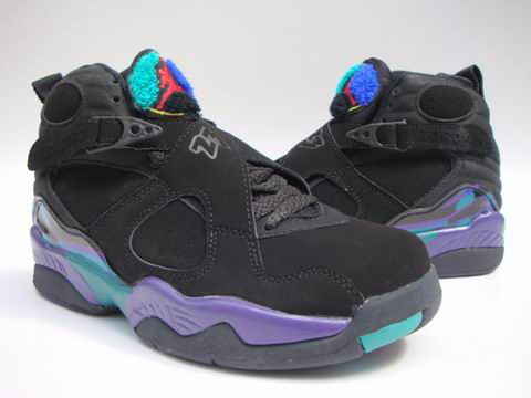 cheap real jordan 8 black green shoes - Click Image to Close