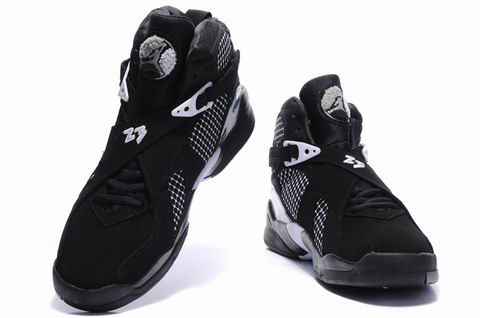 cheap real jordan 8 black grey shoes