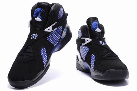 cheap real jordan 8 black true blue shoes - Click Image to Close