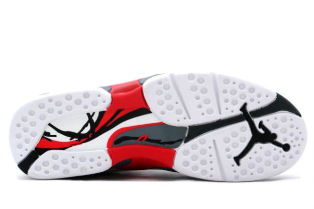 cheap real jordan 8 white black true red shoes