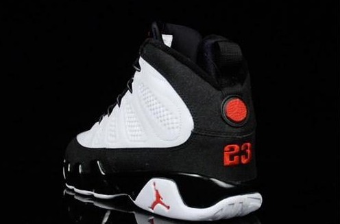 original air jordan 9 white black true red - Click Image to Close