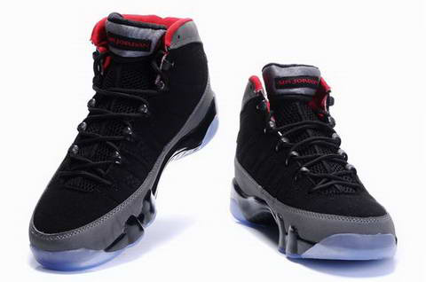 air jordan 9 retro black grey shoes