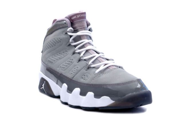 air jordan 9 retro medium grey white cool grey shoes - Click Image to Close