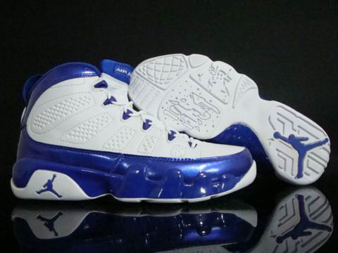 air jordan 9 retro white blue shoes